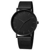 Henry - Montre Minimaliste pour Homme avec Bracelet Maille Élégant