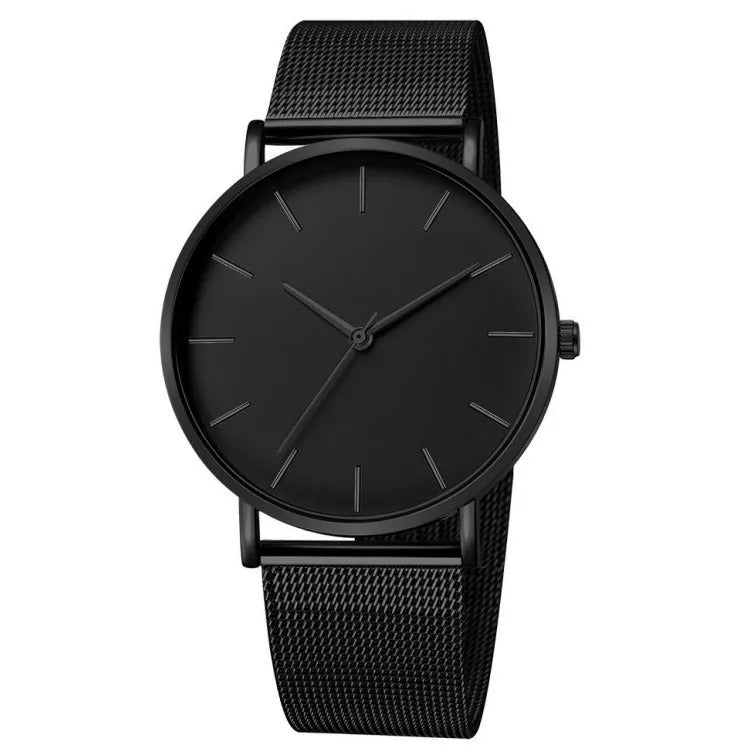 Henry - Montre Minimaliste pour Homme avec Bracelet Maille Élégant