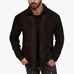 Zarino - Veste Décontractée à Fermeture Éclair et Col Classique pour Homme